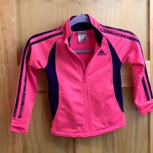 4T adidas pink and purple track jacket